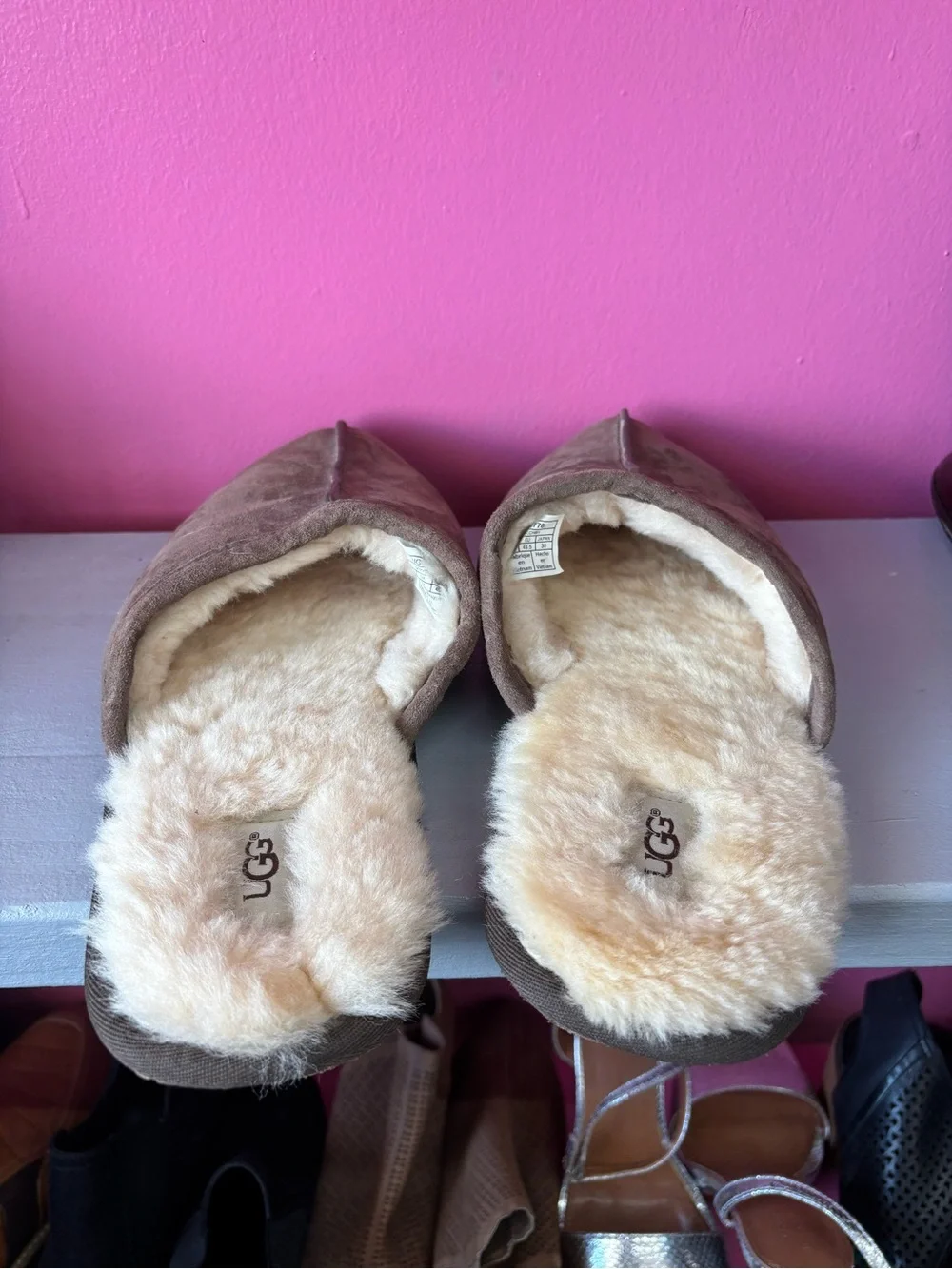 UGG Men's Tan Suede Slip-On Loafers